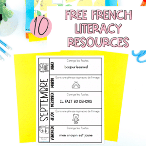 10 free french literacy resources for French immersion