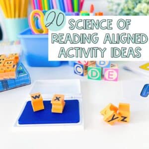French phonological awareness activities and reading activities aligned with the Science of Reading