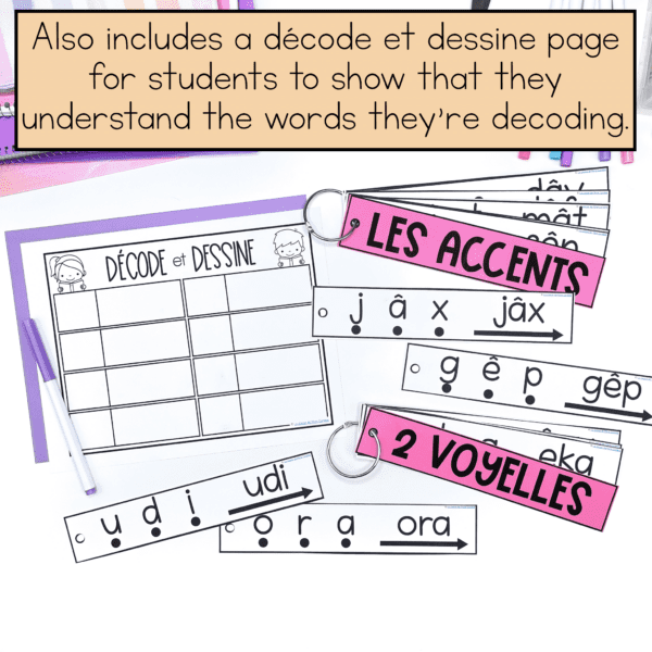 French reading practice: accents and nonsense words