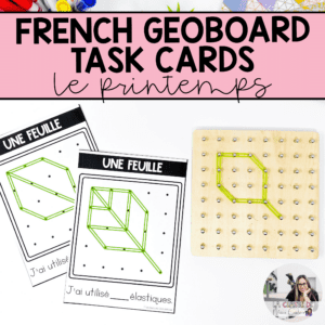 French geoboard math centre for spring