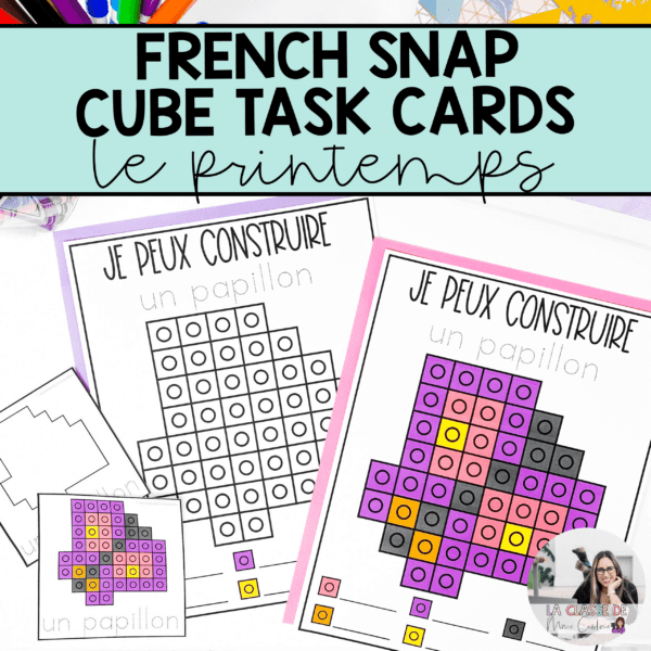 French task cards for kindergarten, grade 1, grade 2