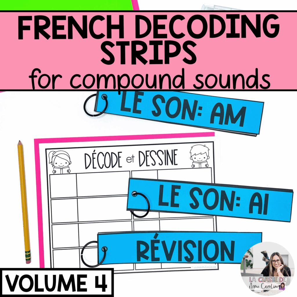 French Decodable Reading Strips for Compound Sounds Vol. 4 | Science of ...