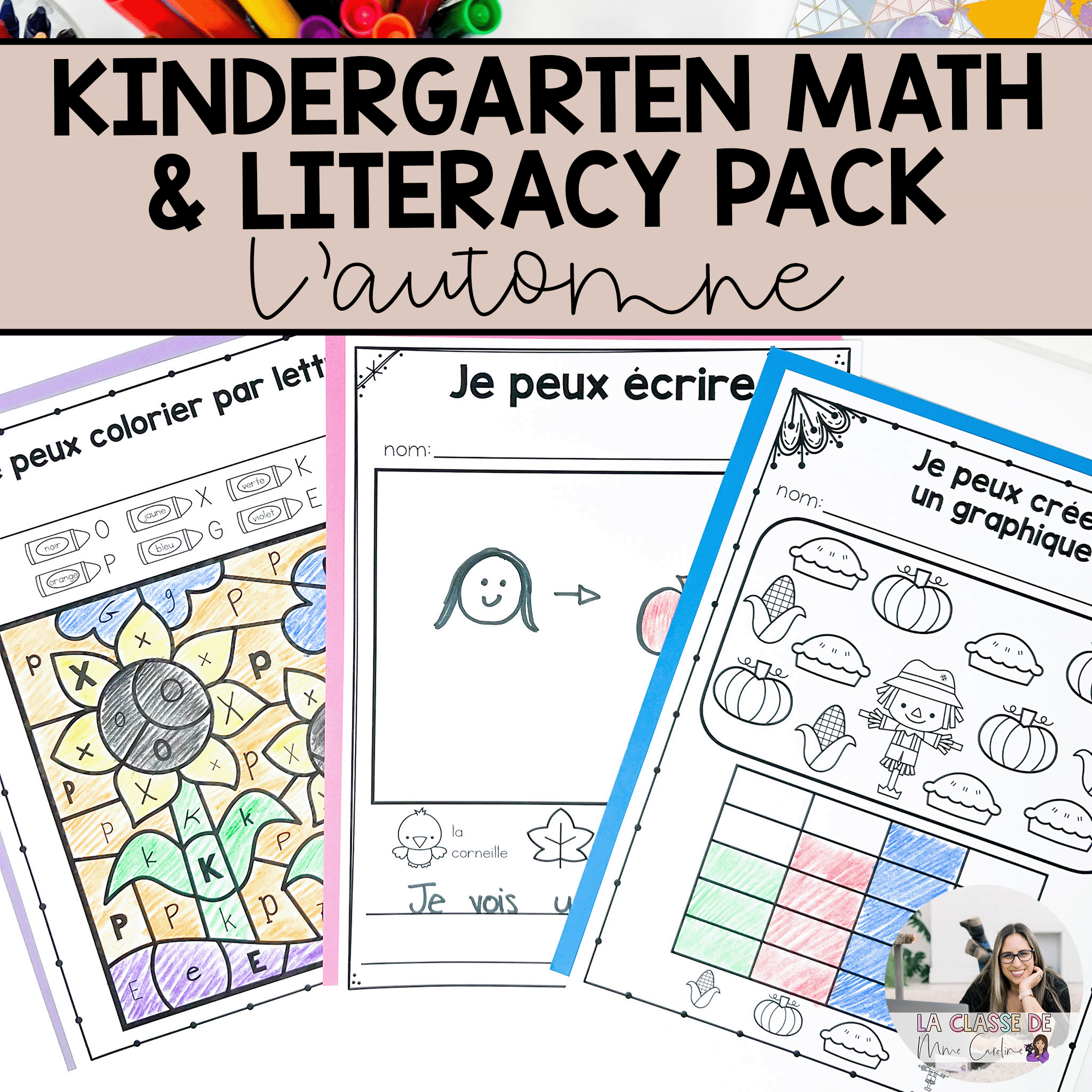 French Fall Activities for Kindergarten and Grade 1 - Les activités d'automne