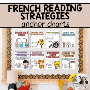 French reading comprehension strategies posters
