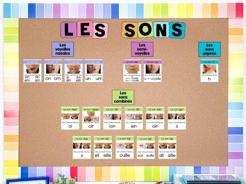 teaching phonics with french word walls