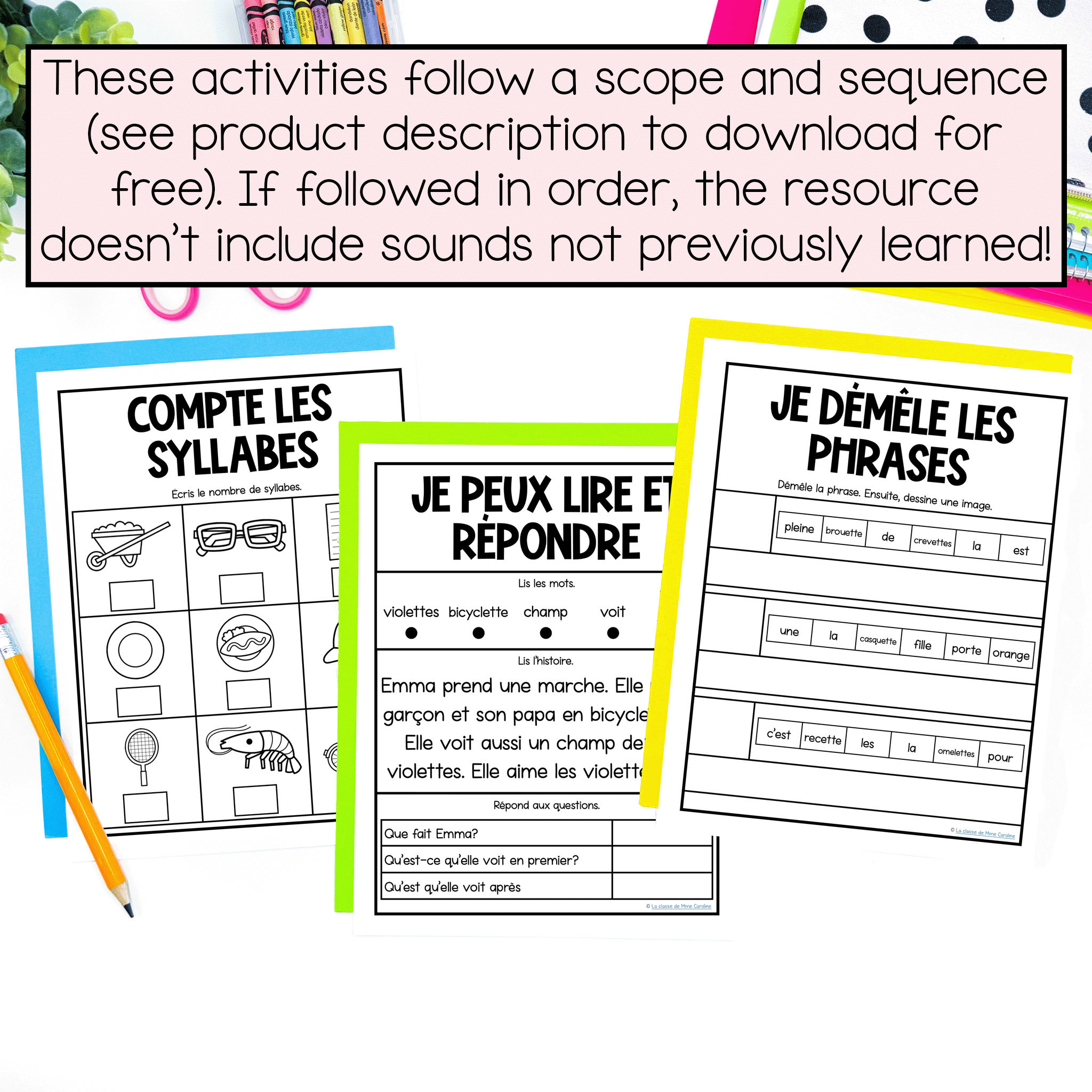 French SOR activities for the sound ette