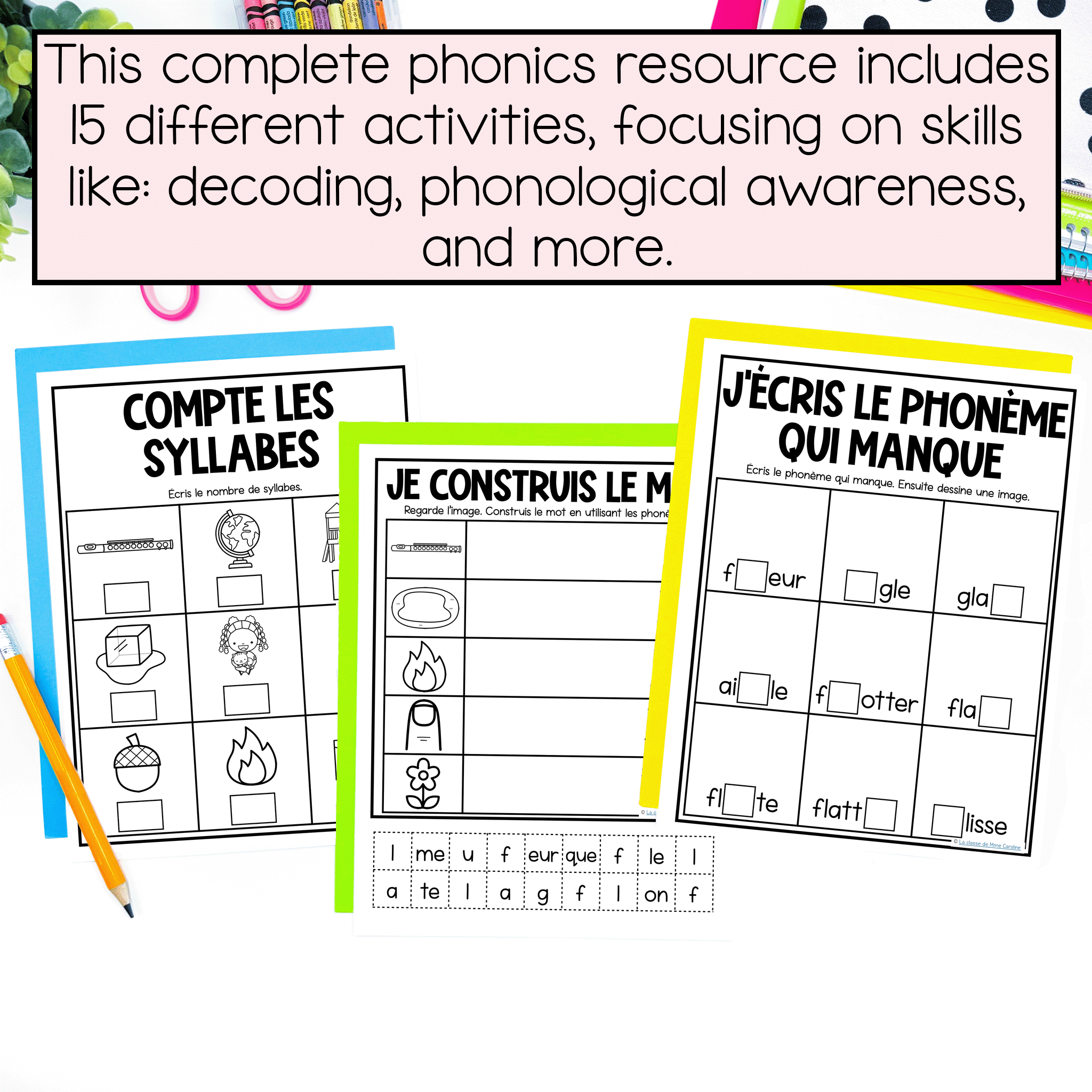 French SOR activities for the sound fl gl