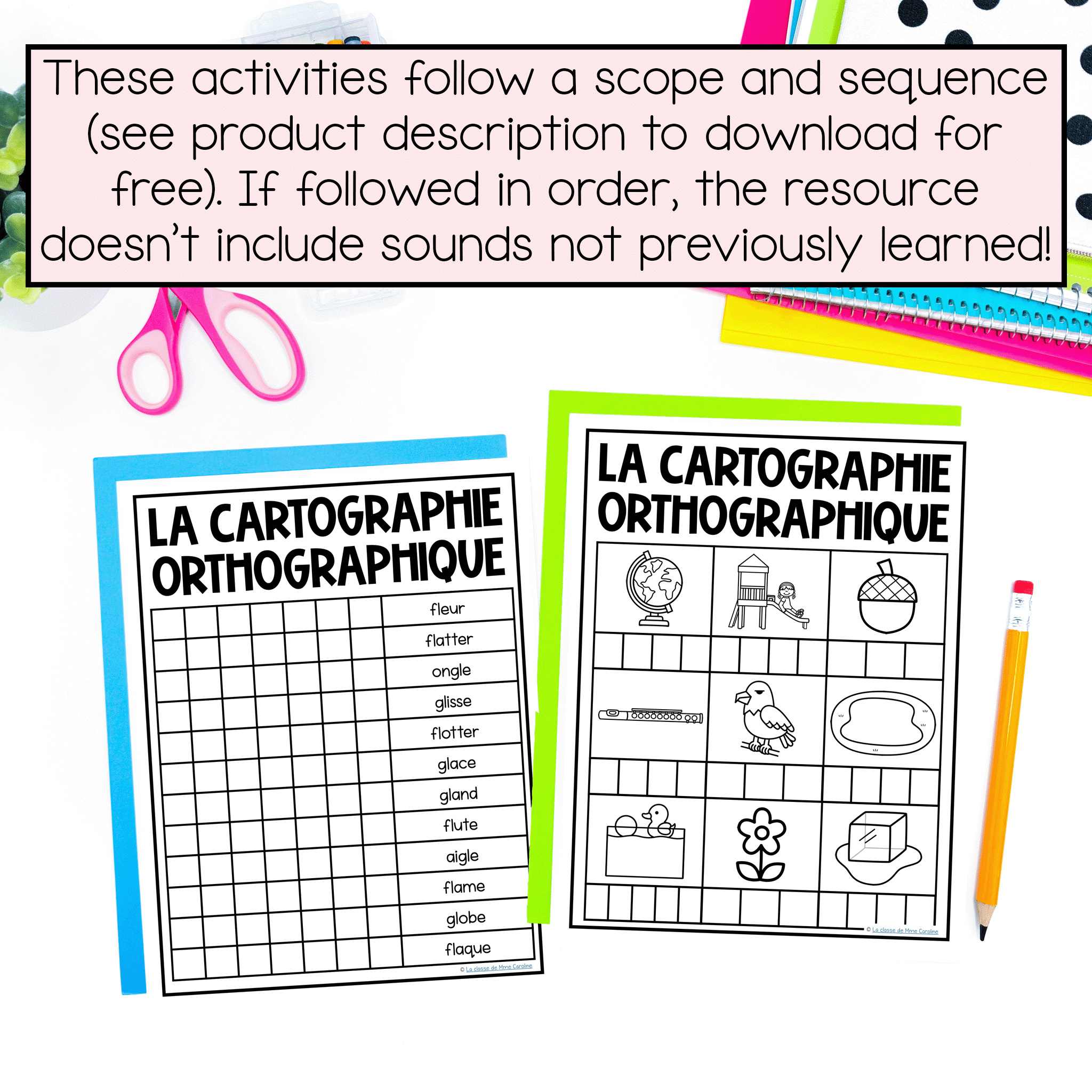 Science of Reading activities in French to help kids learn to read