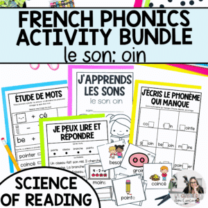 French phonics worksheets and activities for oin