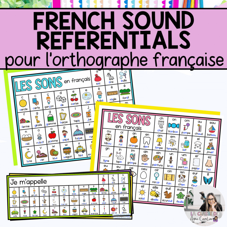 Writing reference sheets for French spelling