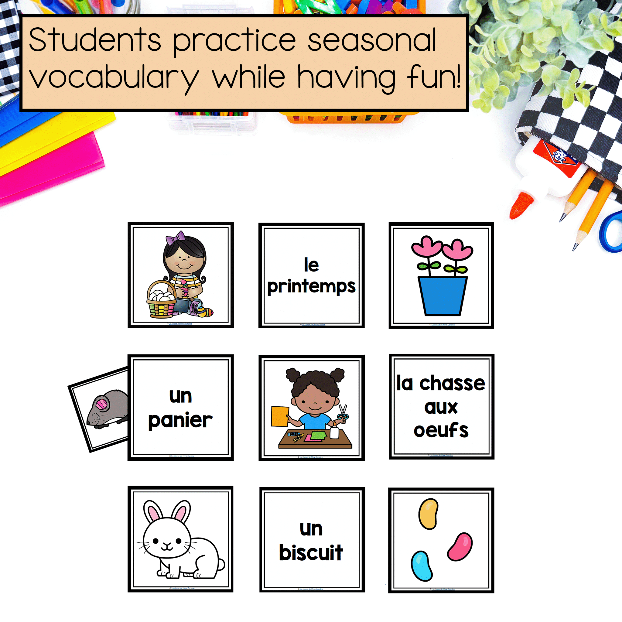 A fun way to practice easter vocabulary